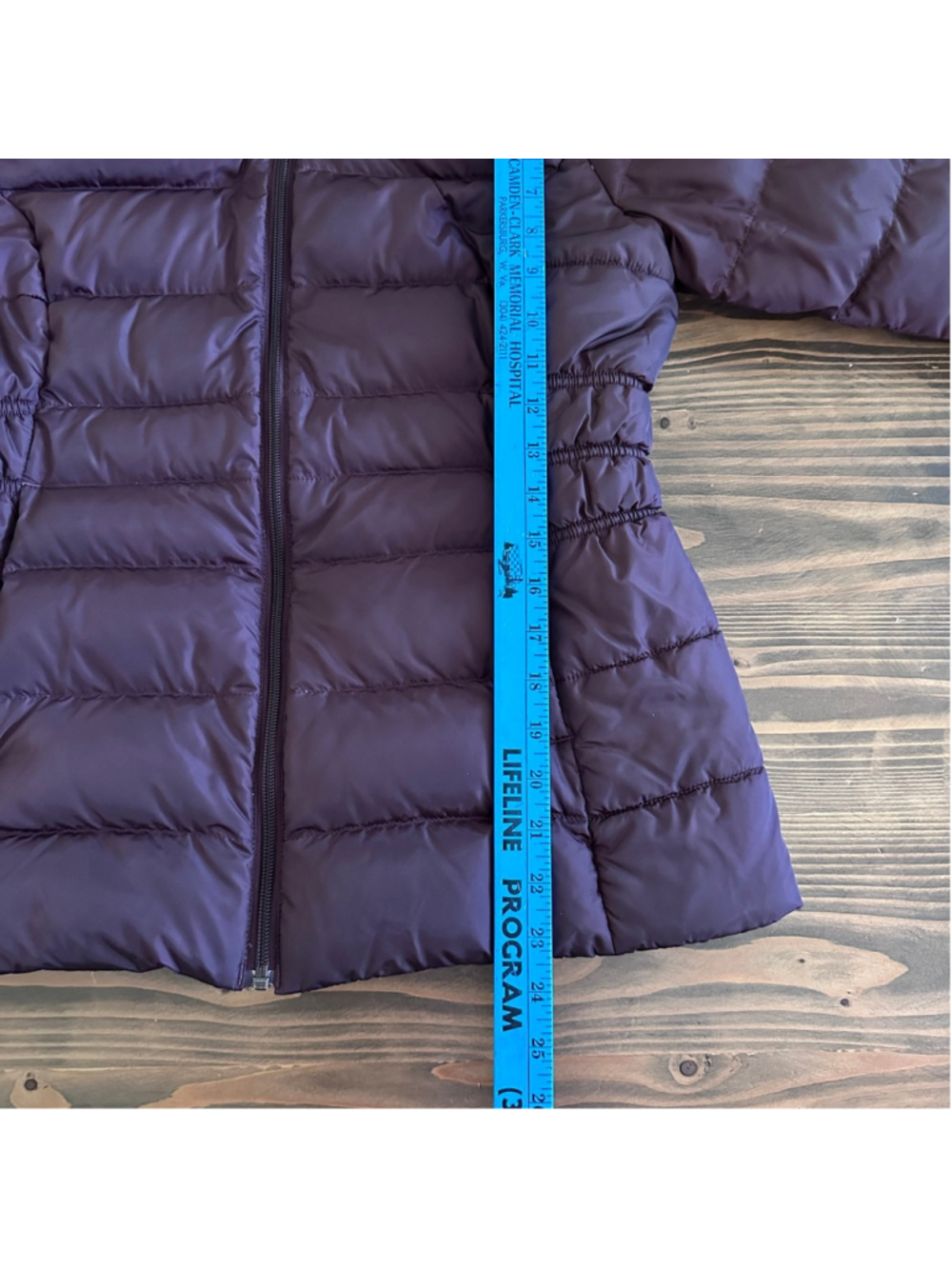 The North Face Purple Puffer Jacket M Faux Fur Hood Down Winter Coat - Picture 12 of 16
